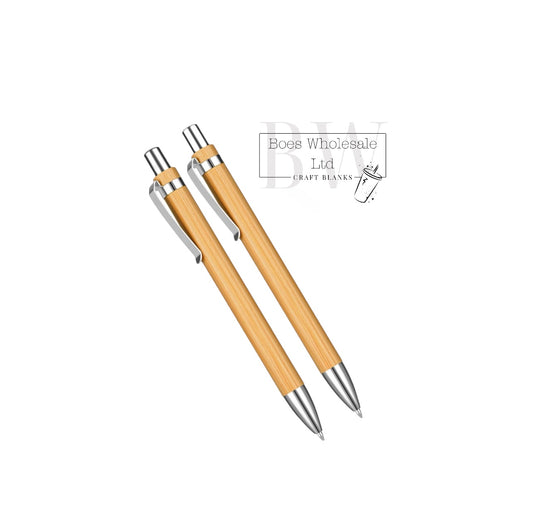 10 Pack Bamboo Pens