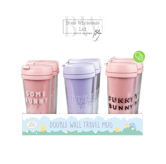 Easter Double Walled Travel Mugs/ Hot Cups