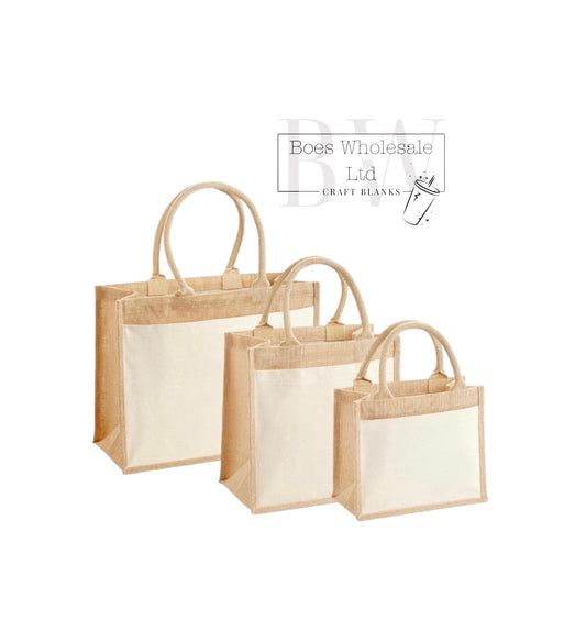 Westford Mill Pocket Jute Bags - 3 Sizes