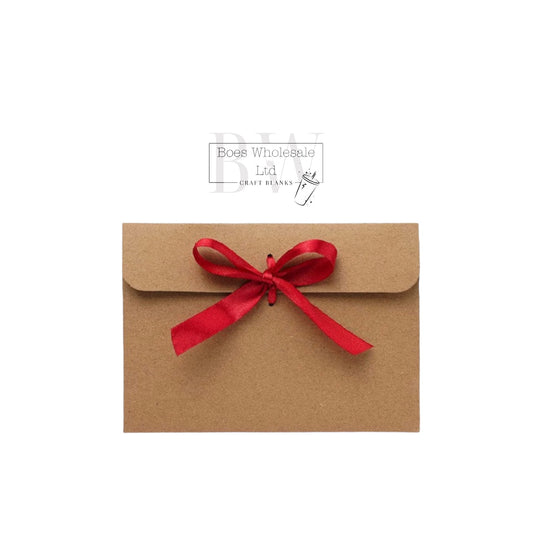 Kraft Money Wallets/ Envelope With Bow