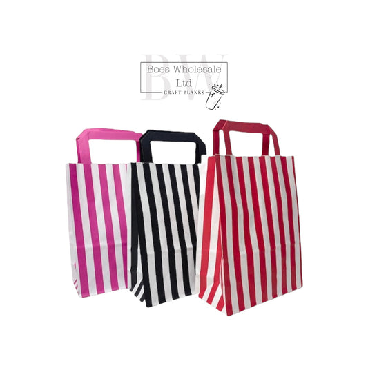 Stripe Paper Bag (Pack of 10)