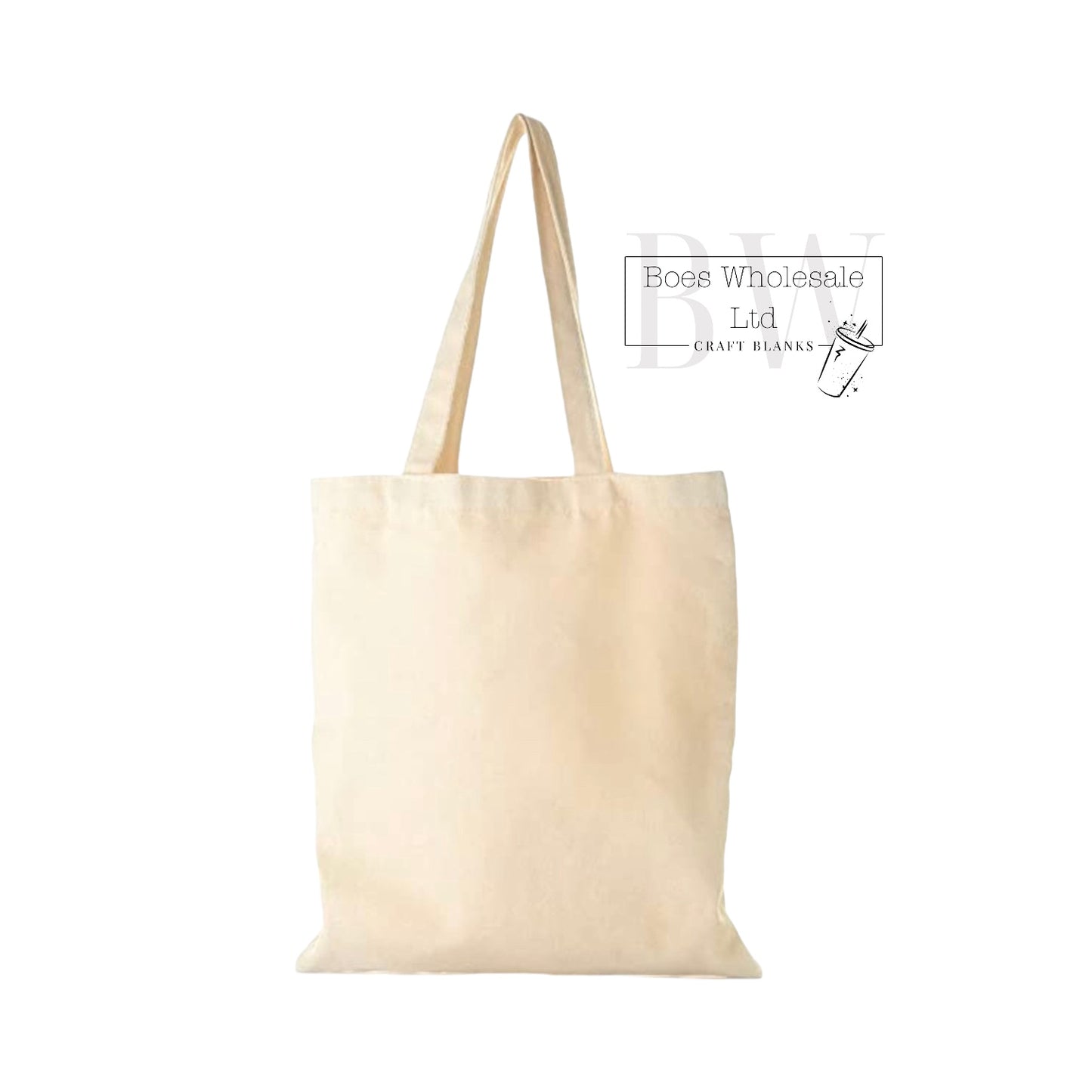 Natural Cotton Shopping Tote Bag 38x42cm