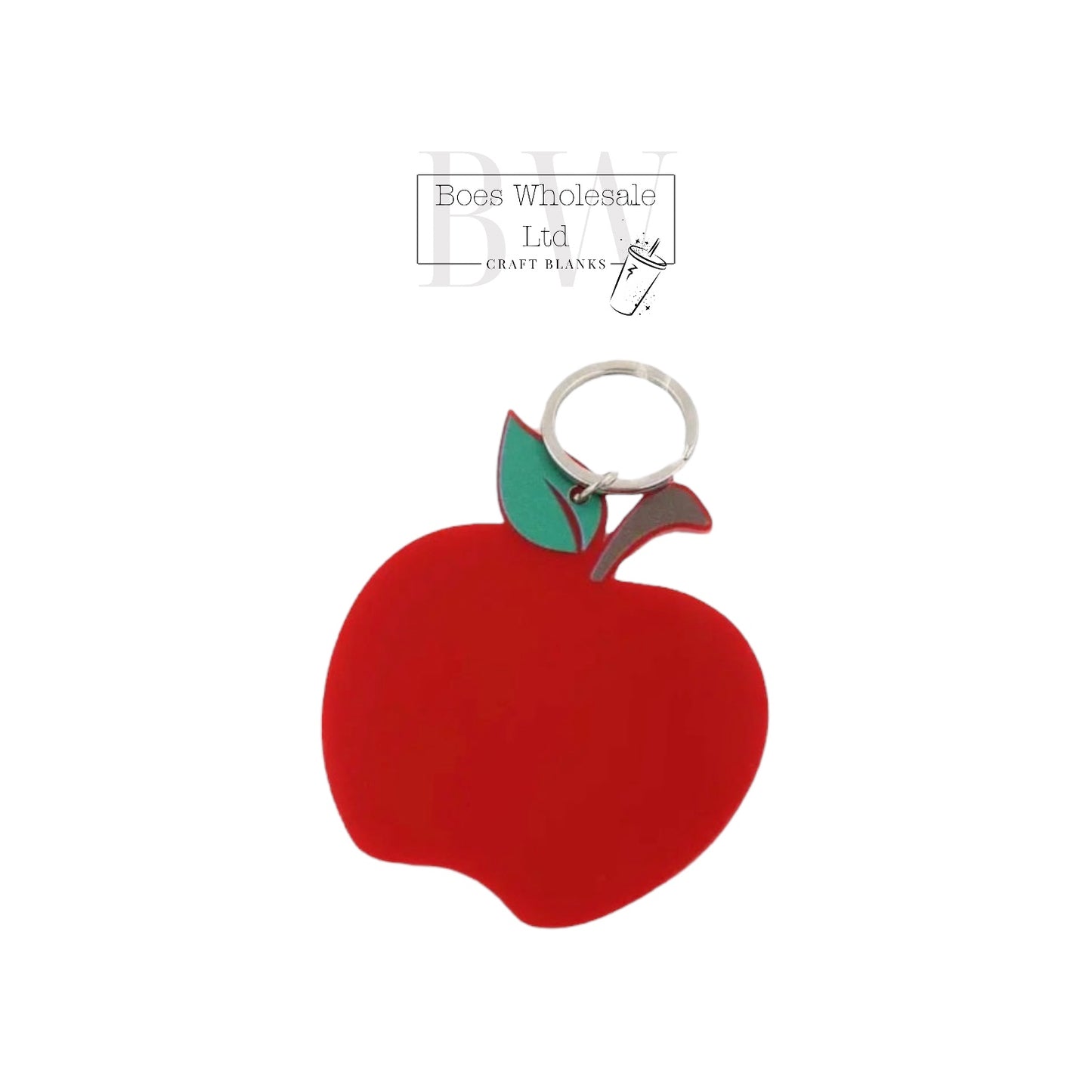 Teachers Red Apple Keyring