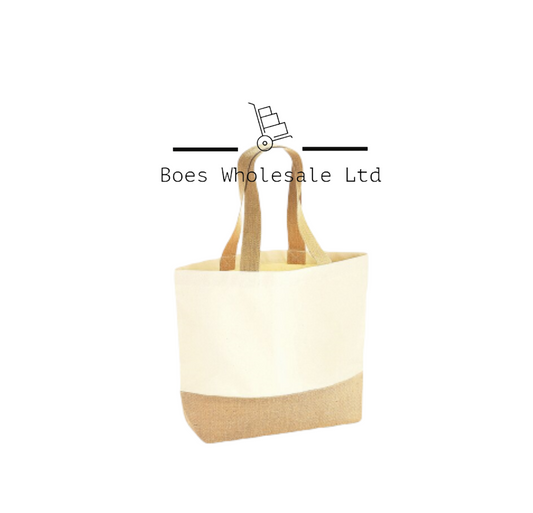 Jute Base Canvas Tote