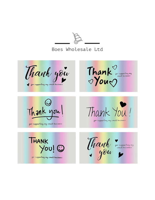 120 Holographic Thank You Cards