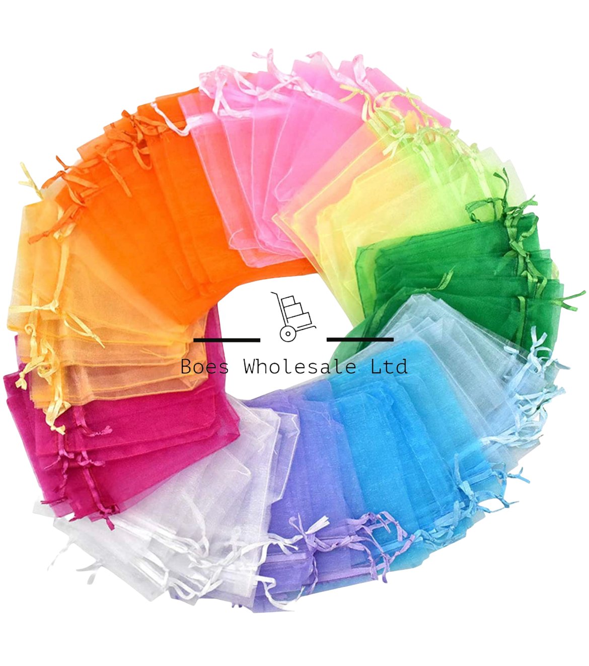 Mixed Pack of 10 Organza Bags