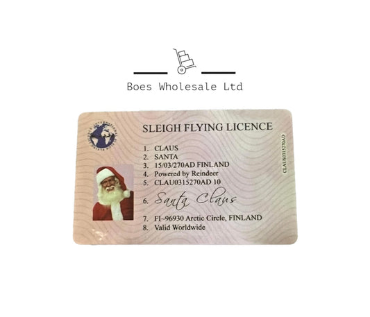 Santa Driving Licence