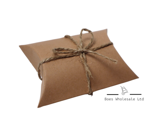 Craft Paper Pillow Favor Boxes (Pack of 20)
