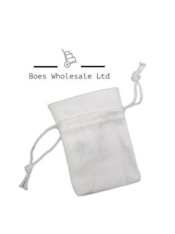 Wholesale small polyester drawstring bag, Sublimation blank, White  drawstring bag