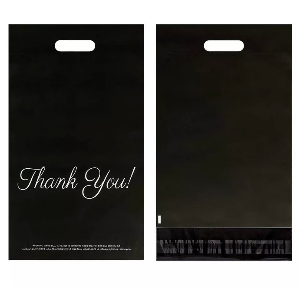 ‘Thank You’ Postal Bags Pack of 10 - 3 Colours